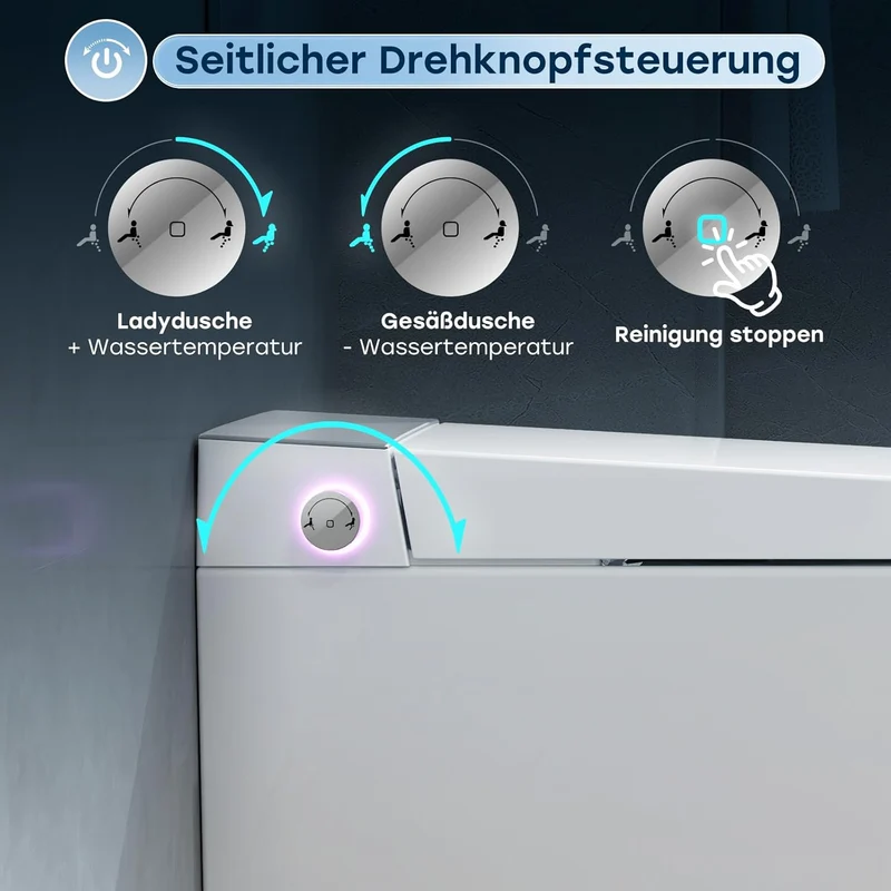 HOROW G05 Smartes Wand-WC mit Bidet, Nachtlicht, Temperatursteuerung usw.