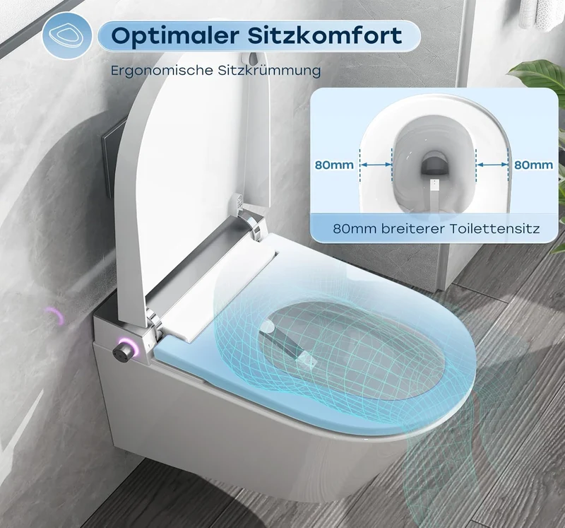 HOROW G05 Smartes Wand-WC mit Bidet, Nachtlicht, Temperatursteuerung usw.