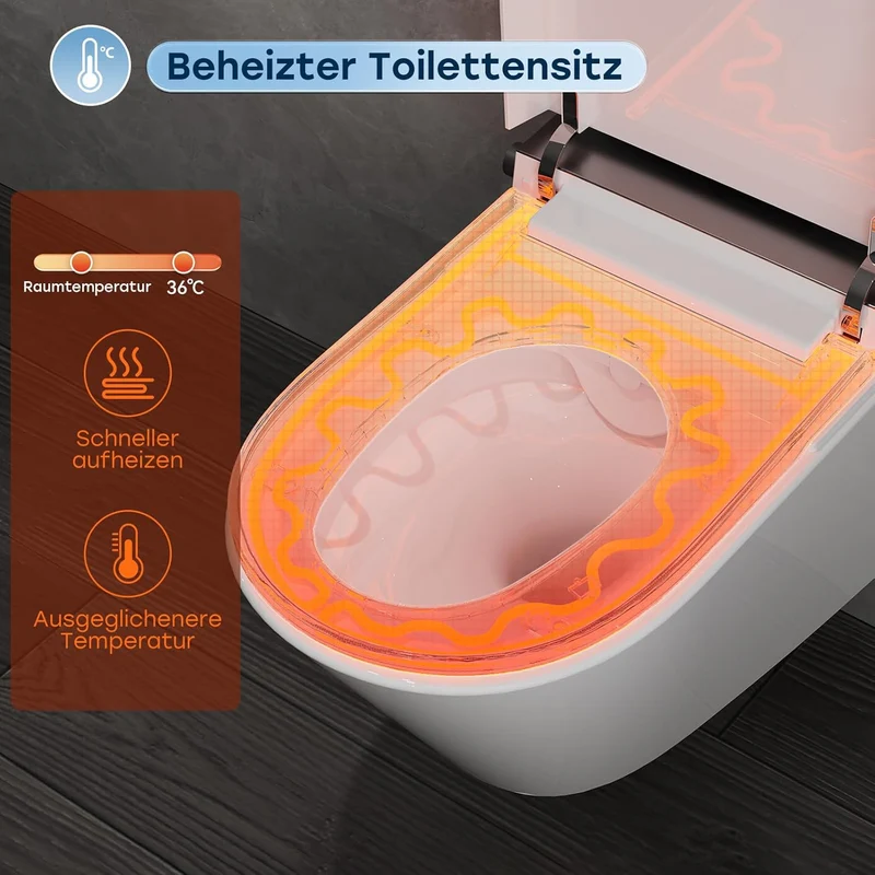 HOROW G05 Smartes Wand-WC mit Bidet, Nachtlicht, Temperatursteuerung usw.