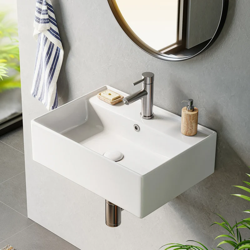 HOROW F09R-S4531W 1Waschbecken aus Keramik