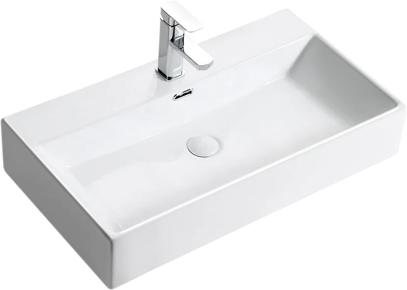 HOROW UV7542W Waschbecken 75 x 42 x 14 cm