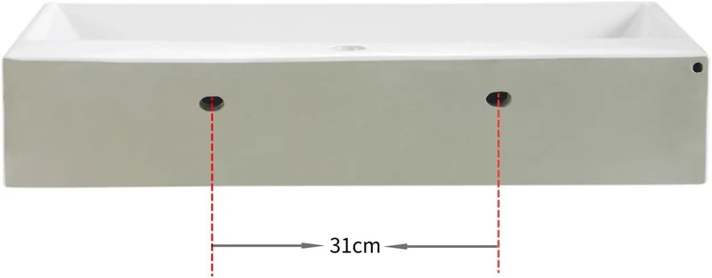 HOROW UV7542W Waschbecken 75 x 42 x 14 cm