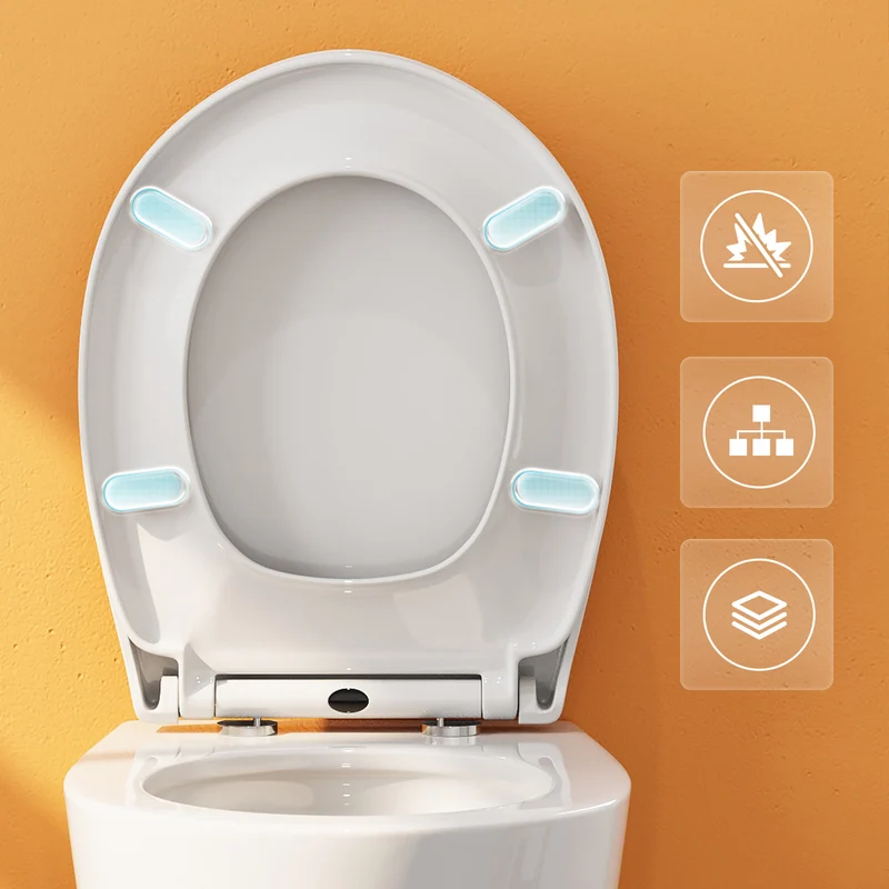 HOROW UG09R Wand-WC aus Keramik mit Soft-Close-Sitz & Superspin-Spülung
