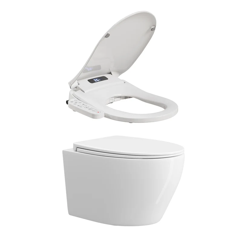HOROW UG09R Wand-WC aus Keramik mit Soft-Close-Sitz & Superspin-Spülung