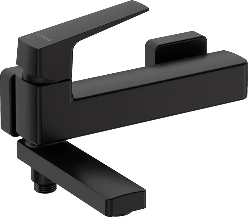 DEANTE Blur Badewannenarmatur mit klappbarem Auslauf // Nero // BQL-N12M