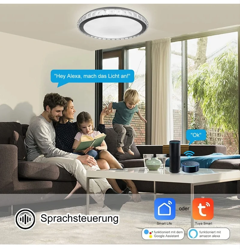 LED Deckenlampe Deckenleuchte Dimmbar Rgb Alexa