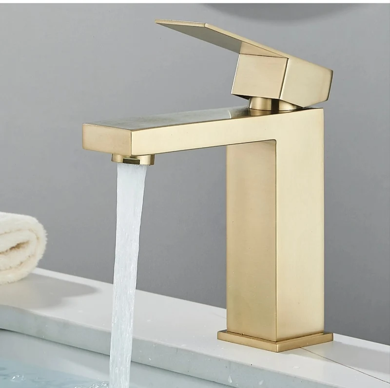 Bad Waschbecken Wasserhahn Armatur Gold Design