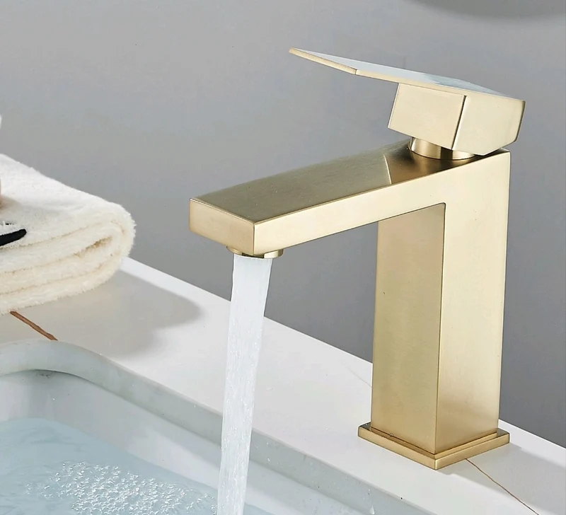 Bad Waschbecken Wasserhahn Armatur Gold Design