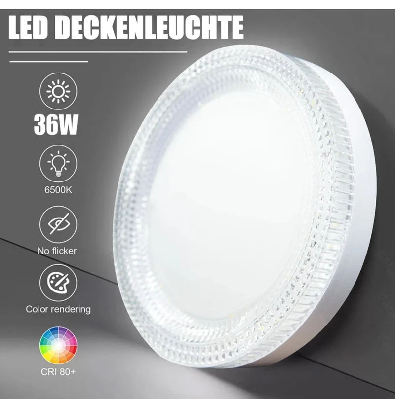 LED Deckenlampe Deckenleuchte Bad ip44