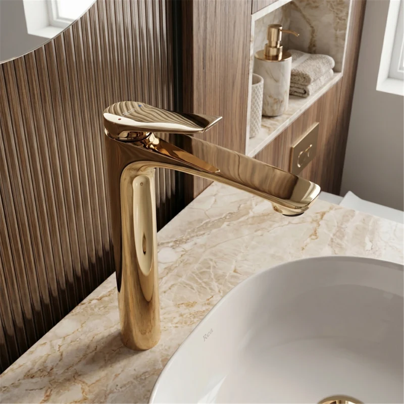 Waschbeckenarmatur Vision High - Gold