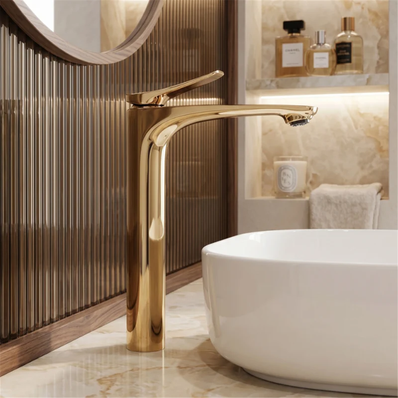 Waschbeckenarmatur Vision High - Gold