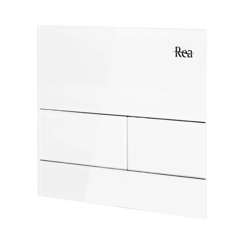 Unterputz WC Gestell Slim 024N Weiß Glas HD Drückerplatte