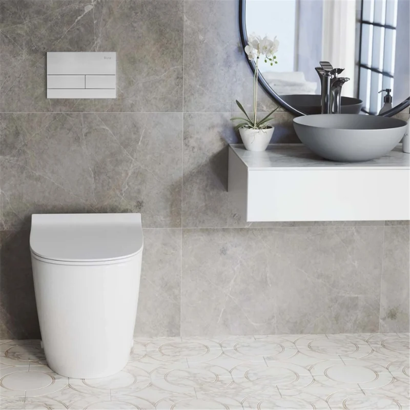 Unterputz WC Gestell Slim 024N Stahl Matt HD Drückerplatte