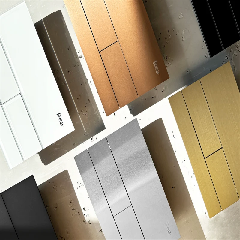 Unterputz WC Gestell Slim 024N Gold Matt HD Drückerplatte