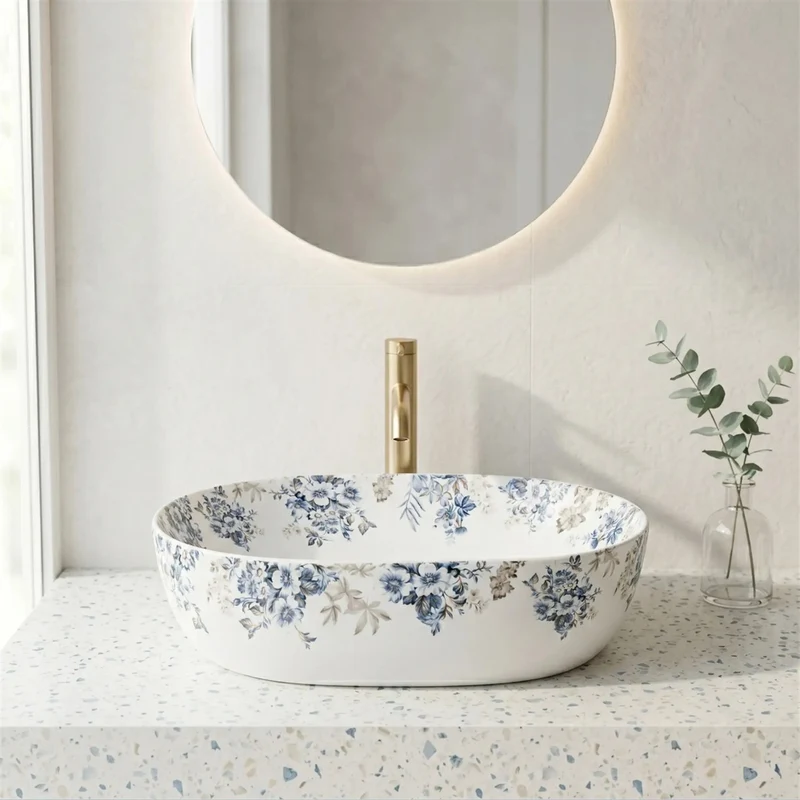 Aufsatzwaschbecken Veronica 485×350 mm – Matte Keramik
