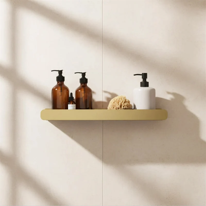 Badezimmerregal SF03 45 cm – Gold Matt