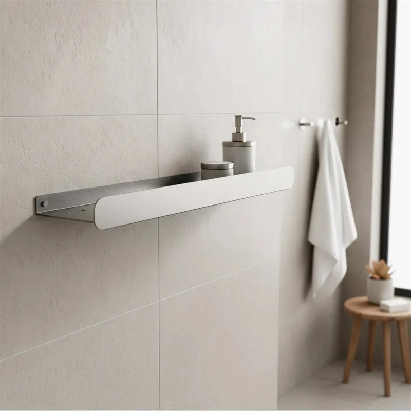 Badezimmerregal SF03 45 cm – Stahl Matt