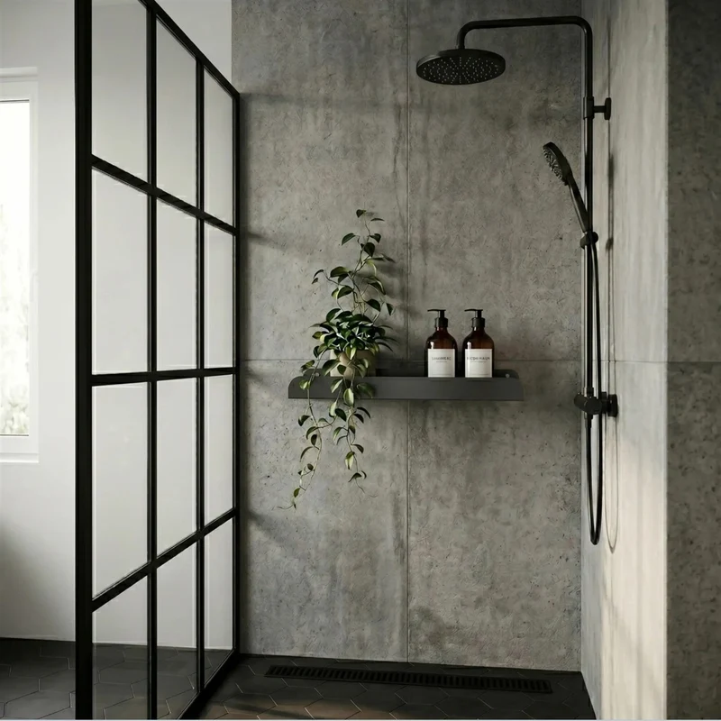 Badezimmerregal SF03 45 cm – Titan