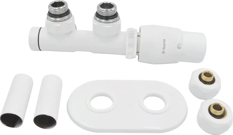 DEANTE Thermostatventil für Badheizkörper – rechts // Bianco // AGI-AZP1