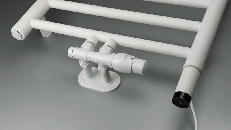 DEANTE Thermostatventil für Badheizkörper – rechts // Bianco // AGI-AZP1