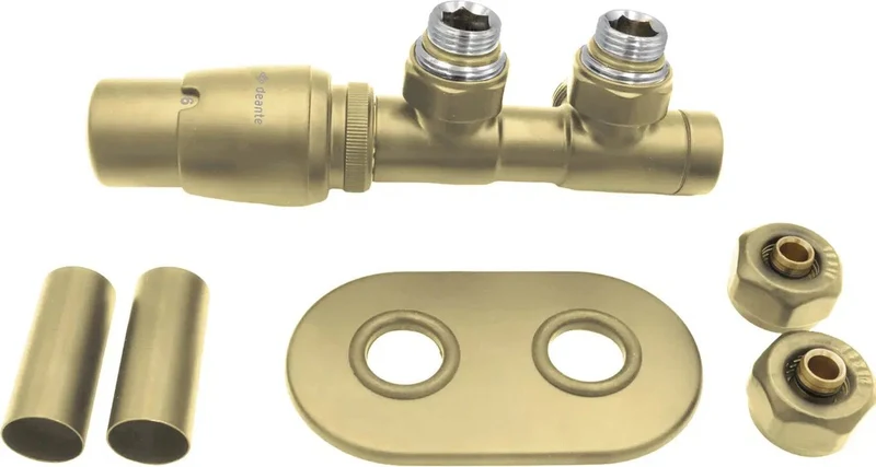 DEANTE Thermostatventil für Badheizkörper – links // Gold Matt // AGI-RZL1