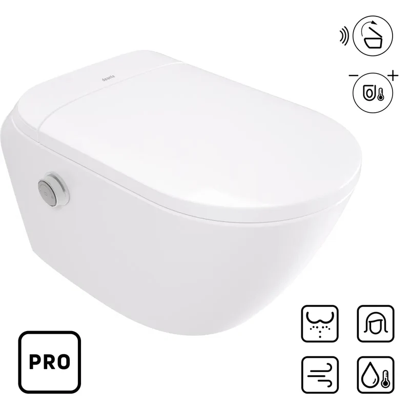 DEANTE Silia Smart WC-Schüssel mit automatischem Sitz - PRO // Weiß // CSID6ZPW