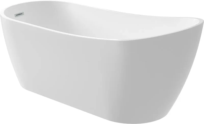 DEANTE Arnika Freistehende Badewanne - Asymmetrisch - 170 cm // Weiß // KDA-017W