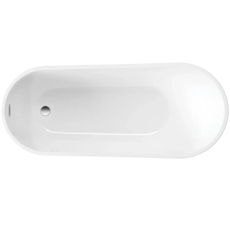 DEANTE Arnika Freistehende Badewanne - Asymmetrisch - 170 cm // Weiß // KDA-017W