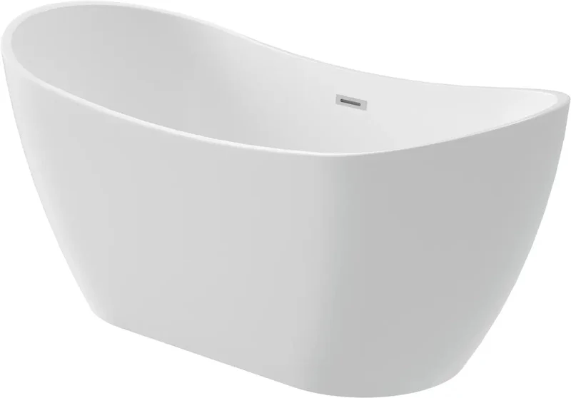 DEANTE Arnika Freistehende Badewanne - Oval - 170 cm // Weiß // KDA-017V