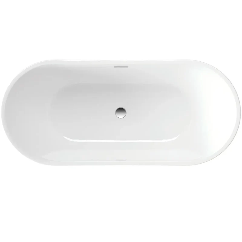 DEANTE Arnika Freistehende Badewanne - Oval - 170 cm // Weiß // KDA-017V