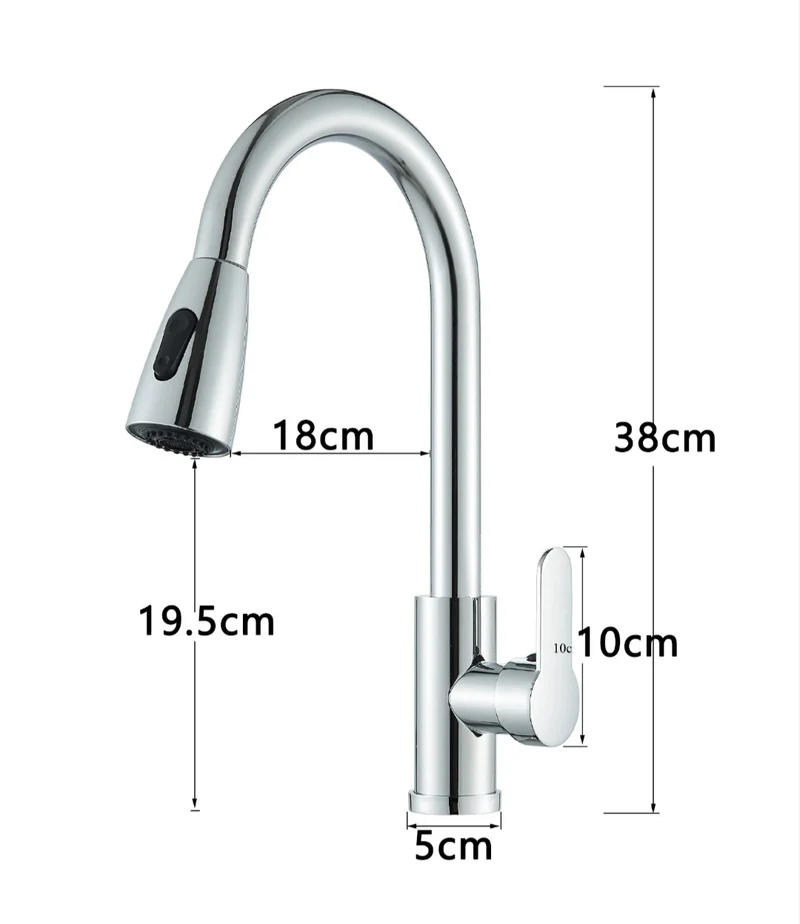 Wasserhahn Küchenarmartur Mischbatterie Chrome Design Brause