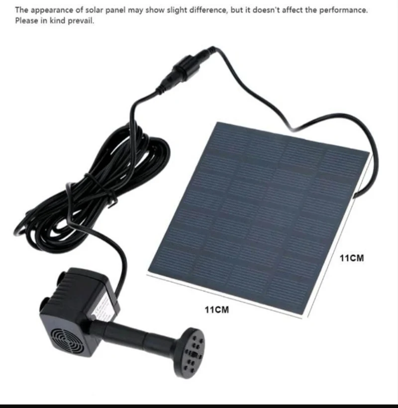Solar Teichpumpe Brunnenpumpe Gartenpumpe 2.5Watt