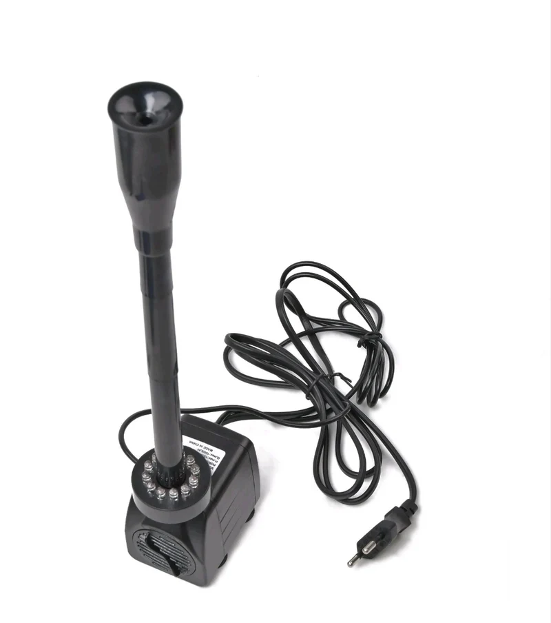 Teichpumpe Brunnenpumpe mit LED Springbrunnenpumpe