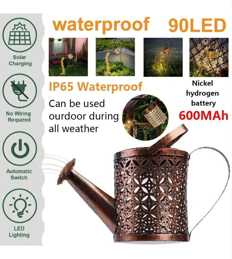 Solar Gießkanne Solarlampe Solarleuchte