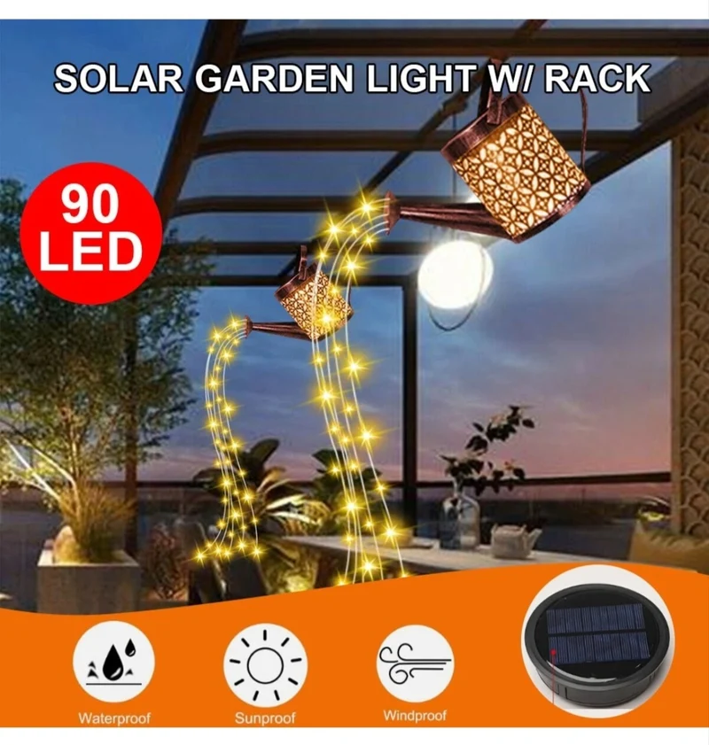 Solar Gießkanne Solarlampe Solarleuchte