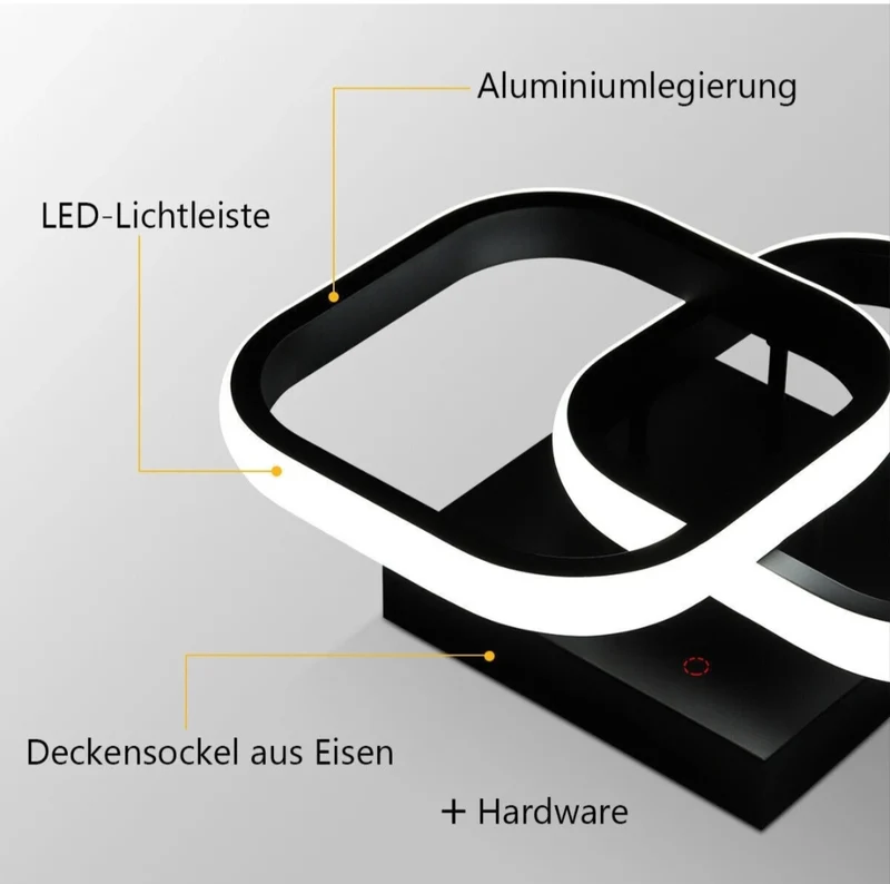LED Deckenlampe Deckenleuchte 3 Farbig Modern