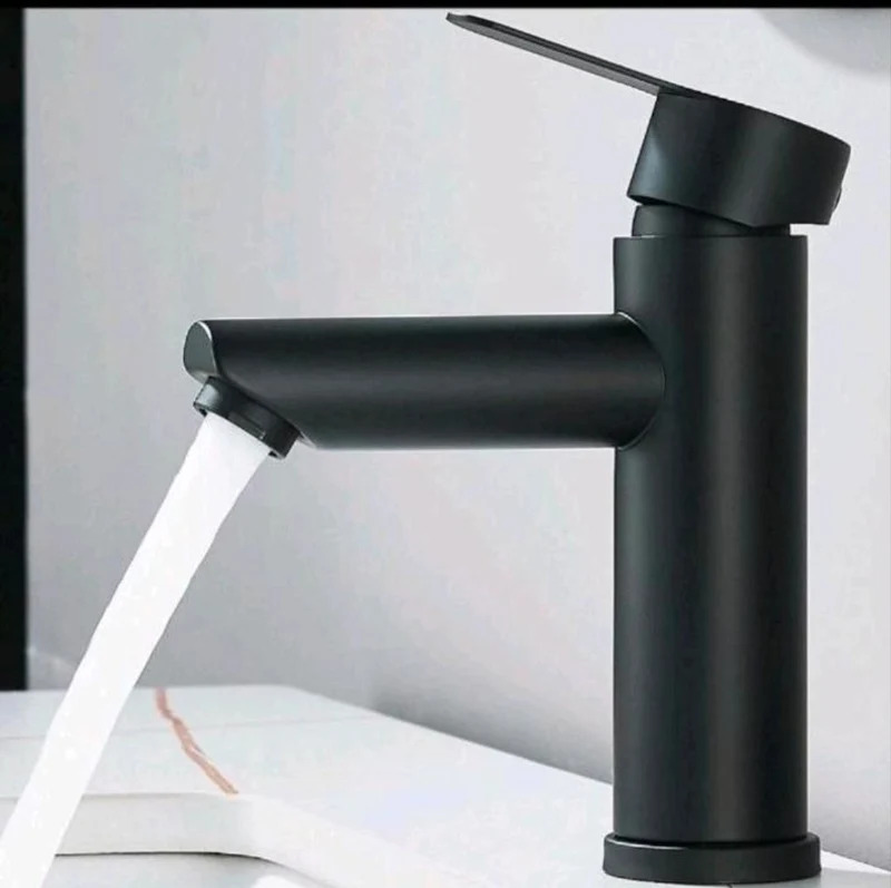 Bad Waschbecken Wasserhahn Armatur Edelstahl Schwarz