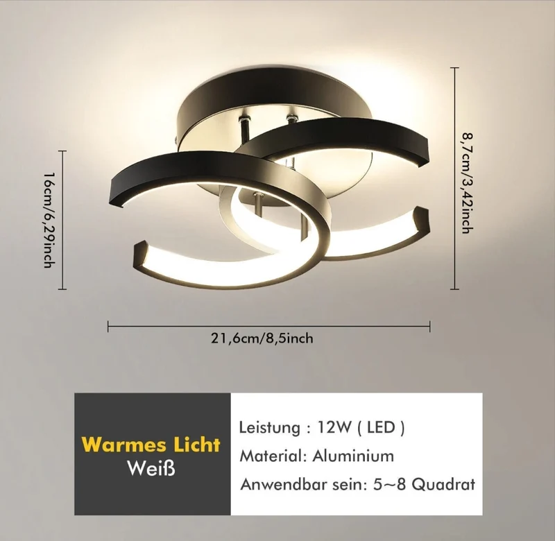 Led Deckenlampe Deckenleuchte 3 Farbig