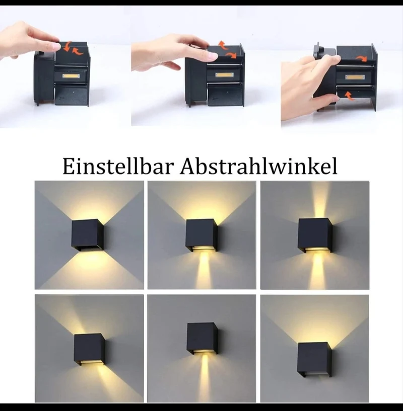 Wandleuchte Wandlampe up down innen Aussen Einstellbar
