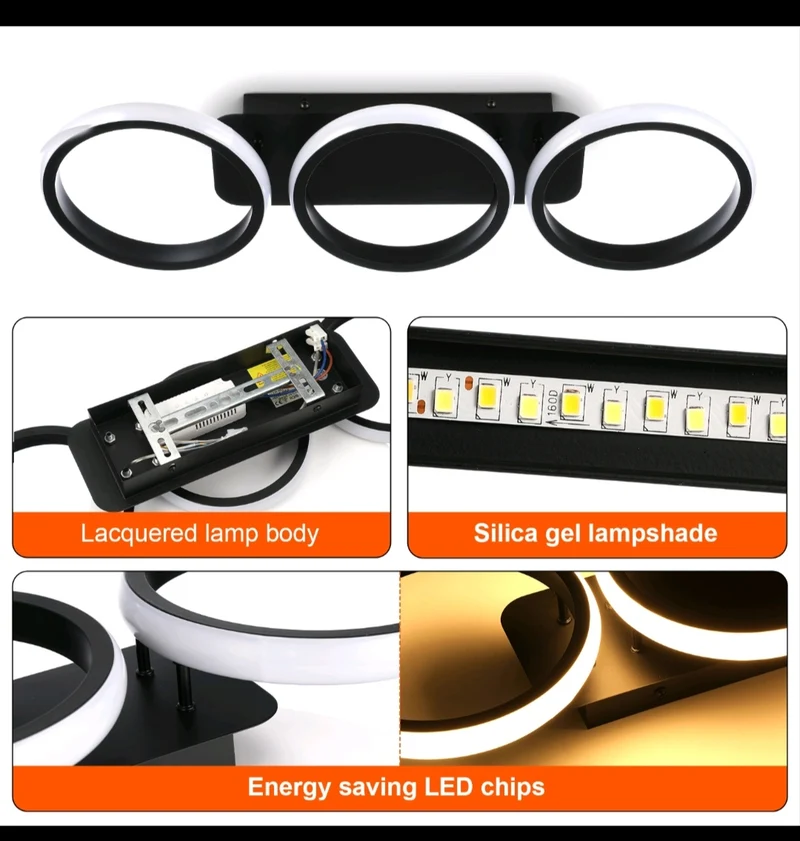 Led Deckenlampe Deckenleuchte 3 Farbig