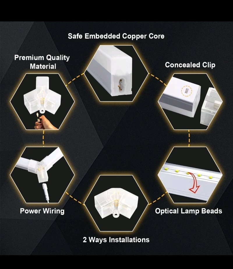 Hexagon Deckenlampe Garagenlicht Werkstattlampe Showroom Lampe