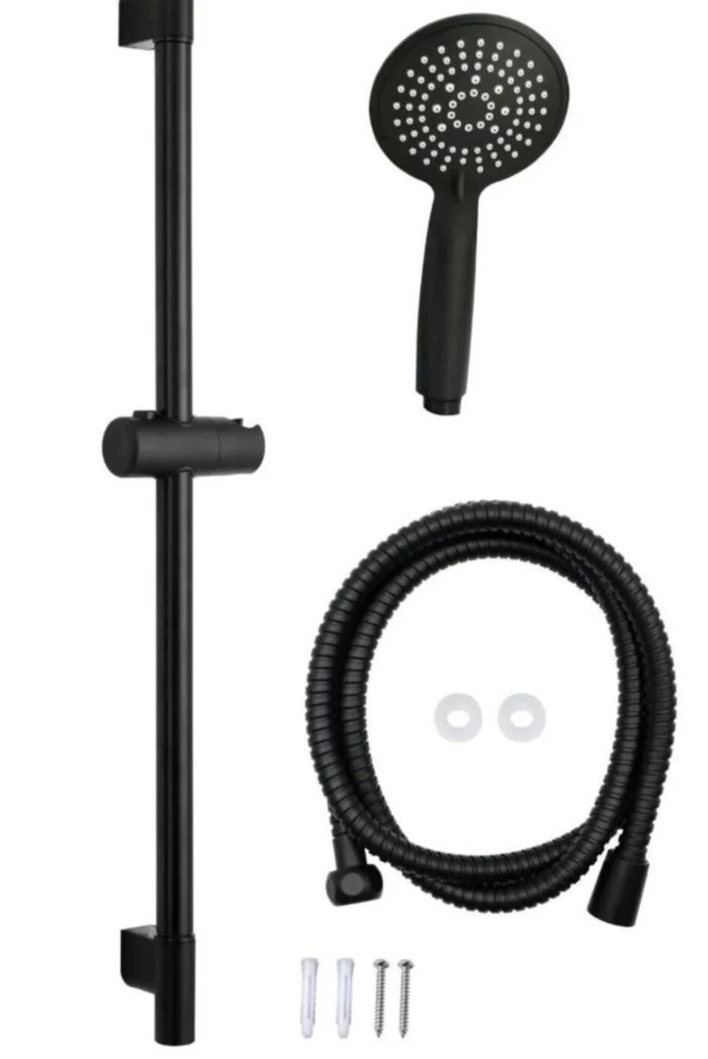 Duschgarnitur Duschset Schwarz