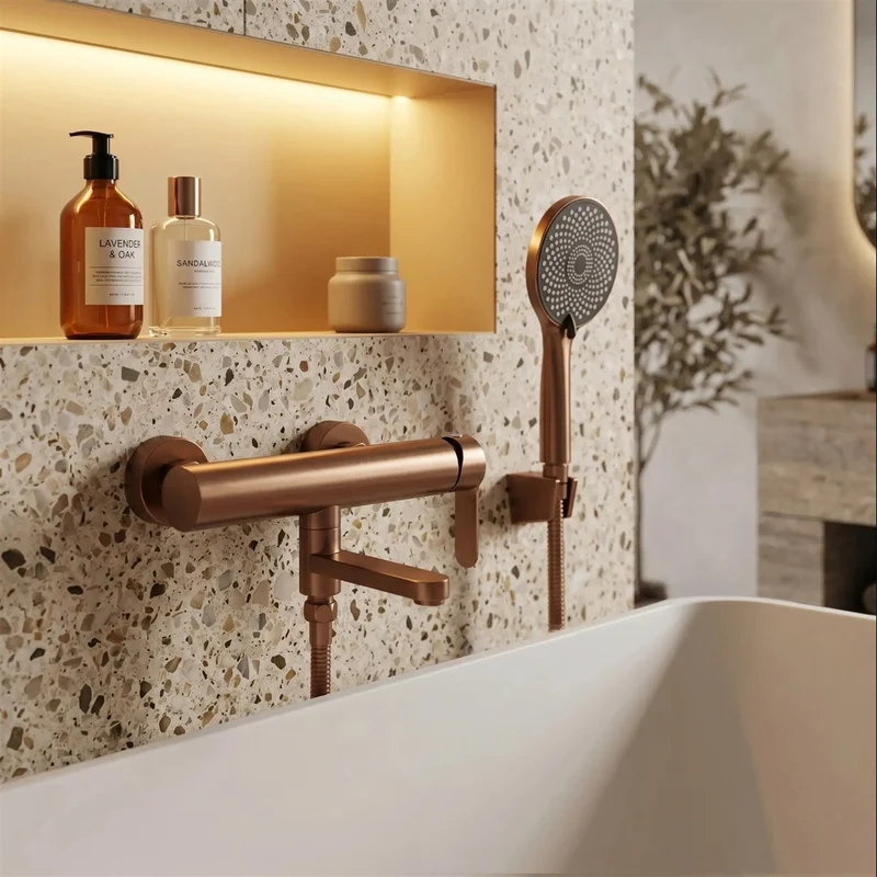 Wannenarmatur Arcos – Brushed Copper draftr erm e