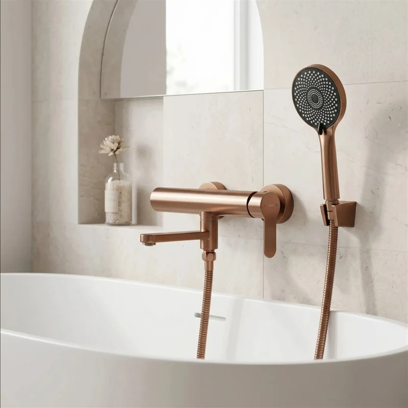 Wannenarmatur Arcos – Brushed Copper draftr erm e