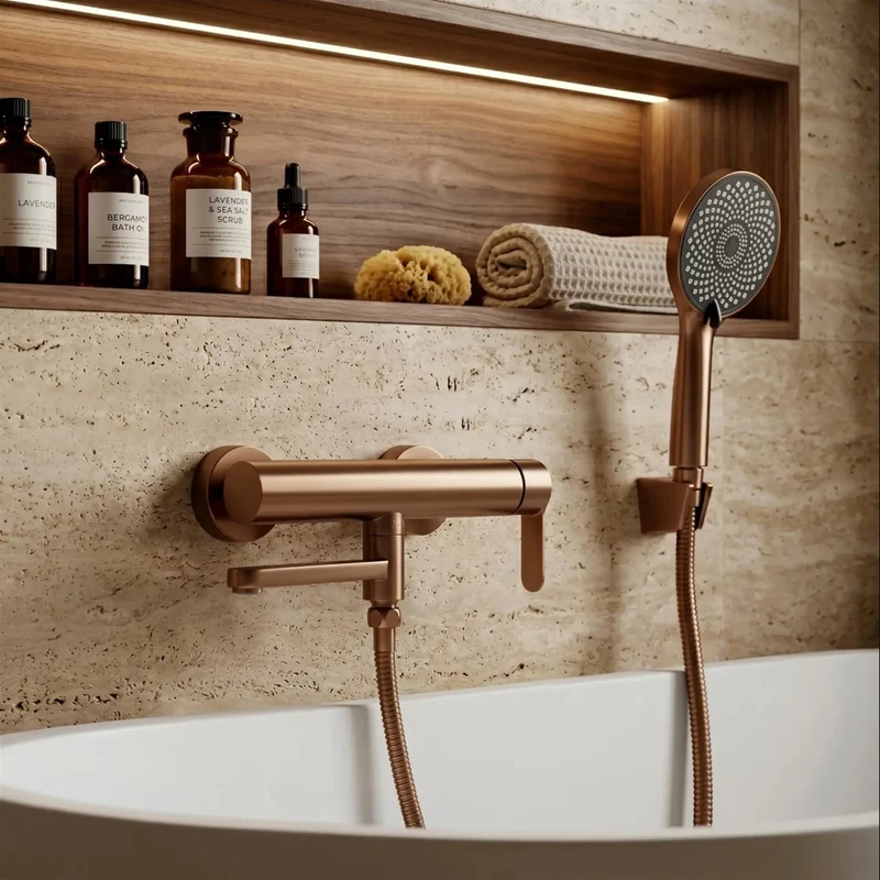 Duscharmatur Arcos – Copper Matt