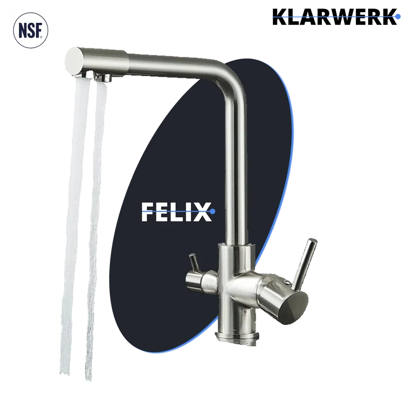 4 Wege Küchenarmatur "Felix" - Silber (gebürstet)
