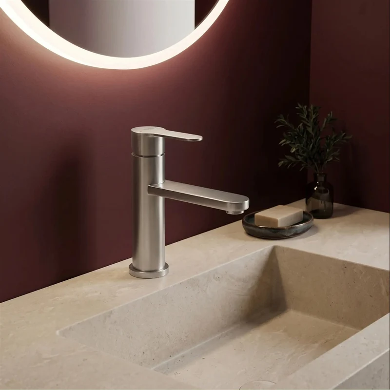 Waschtischarmatur Arcos – Chrom Matt Low