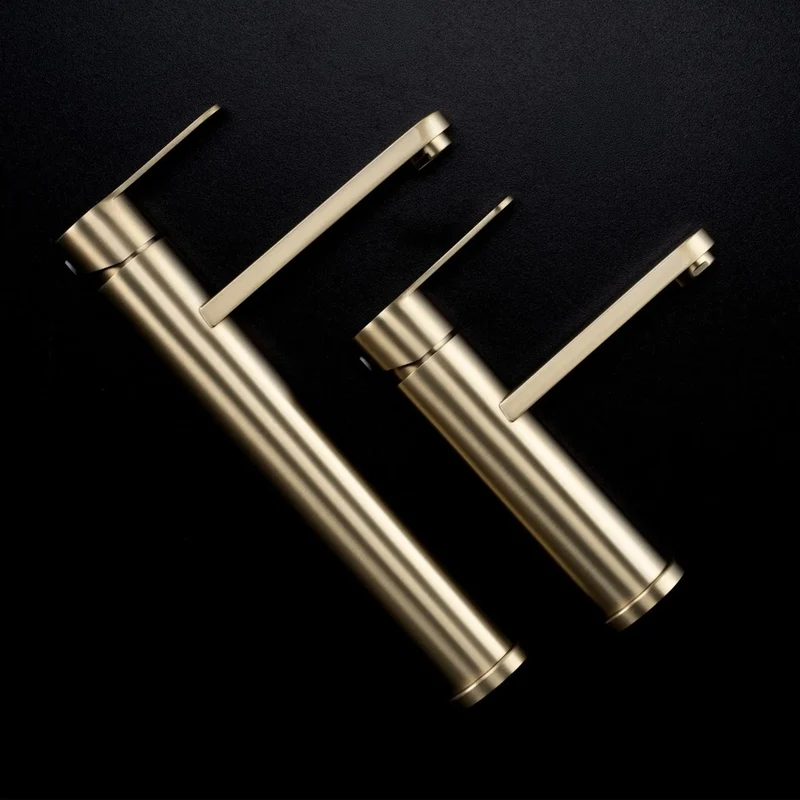 Waschtischarmatur Arcos – Gold Matt Low