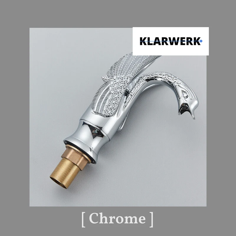 Badarmatur Schwan "Adrian" - Chrom/Silber