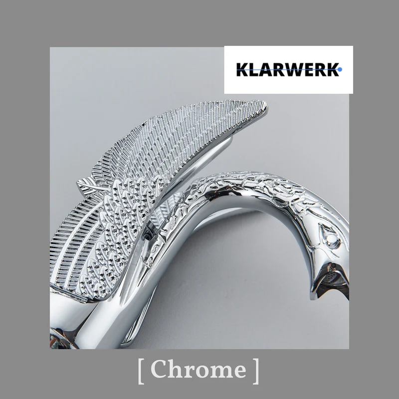 Badarmatur Schwan "Adrian" - Chrom/Silber